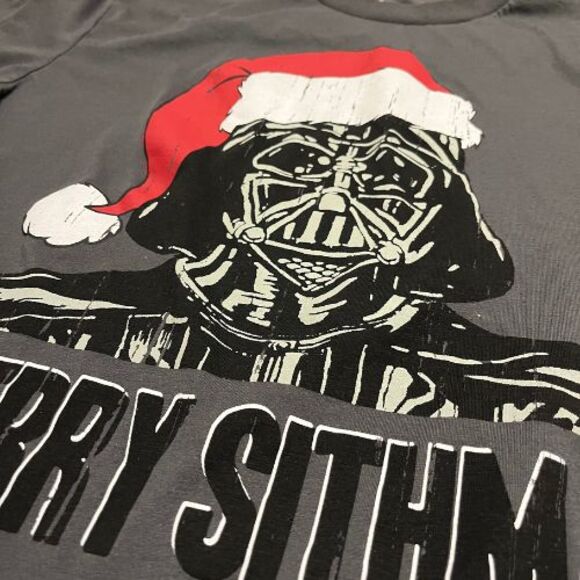 STAR WARS Darth Vader Merry Sithmas T-Shirt XL Gray - Mad Engine - Picture 6 of 6
